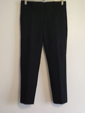 Ann Taylor Black Slim Cotton Blend Dress Pants